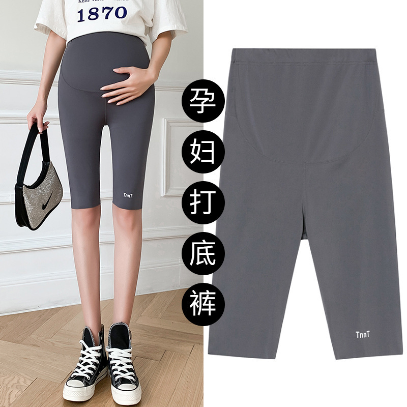 Pregnant Women's Five-point Shark Pants Summer Thin Shorts Bottoming Abdominal Pants Sports Yoga Fitness Outer Wearing Pants Safety