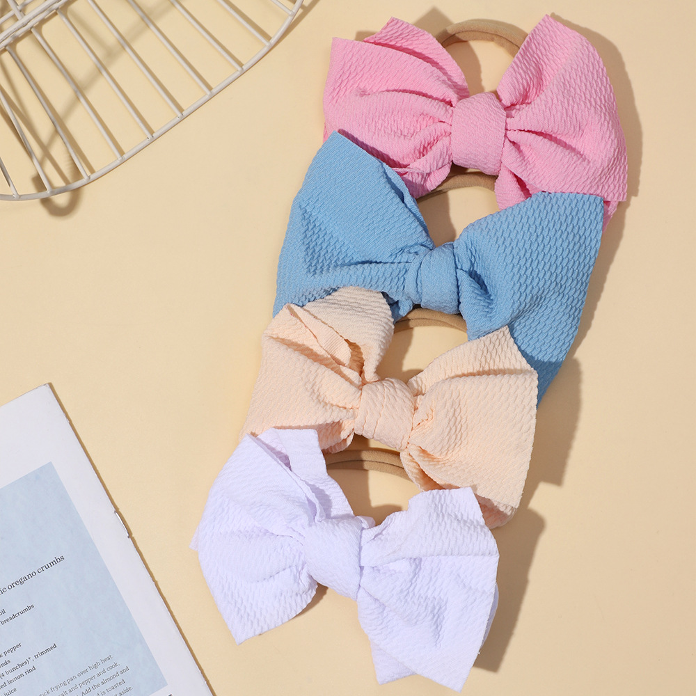 Commerce extérieur transfrontalier nouveaux accessoires de cheveux pour enfants Europe et États-Unis bandeau de cheveux en nylon élastique pour bébé bandeau de cheveux fin pour bébé_voghion.com