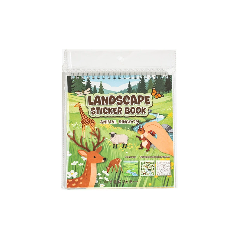 [“语闲 Children's sticker, small coloring book, anti-stress, scheduler, handmade”