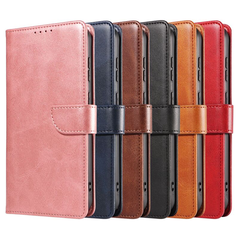 For Samsung A16 mobile phone leather case A15 mobile phone case A17 calf magnetic A26/A56 flip cover protective case