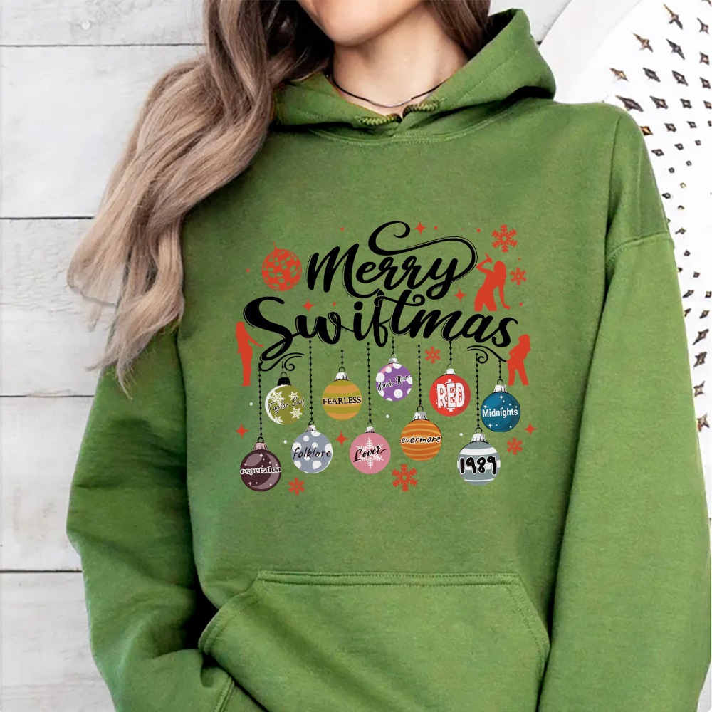 Merry Swiftmas Christmas Hoodie Holiday Season New Year's