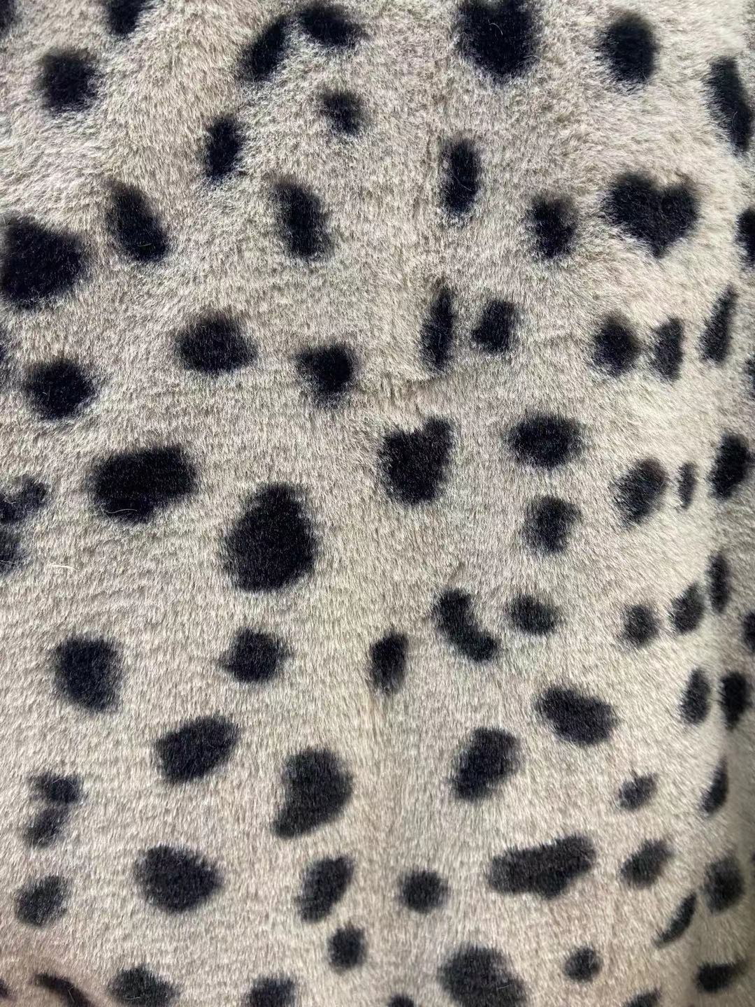 10mm pequeño conejo patrón de tigre colorido leopardo patrón idea amor impreso franela ropa zapatos y sombreros bufanda PET felpa paño