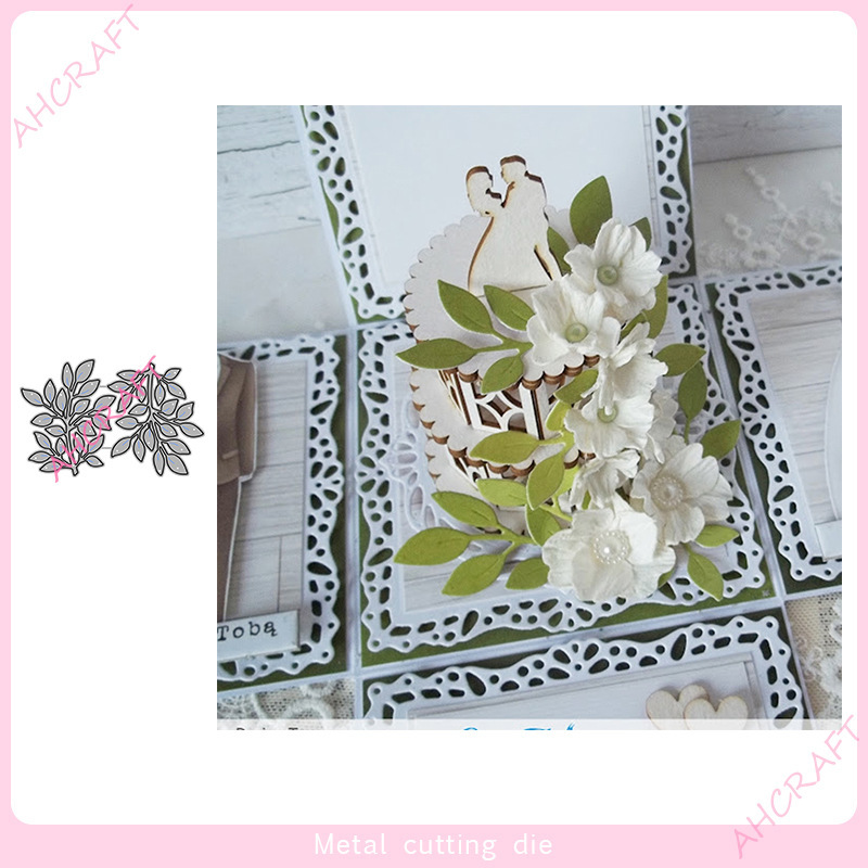 3326 two pieces of flowers and plants metal carbon steel knife die DIY cutting knife die cross-border supply March new 2022