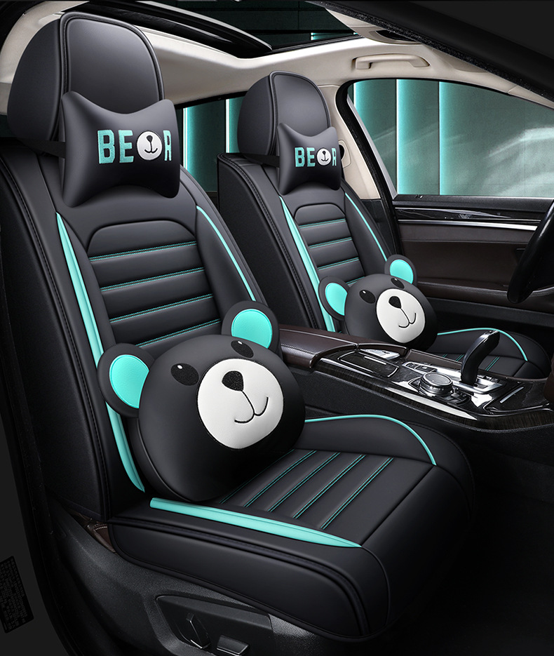 Car seat cushion four-color leather car seat cover cross-border wholesale four seasons universal seat cushion all-inclusive full leather source factory