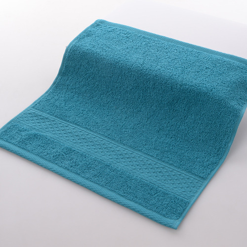 Manufacturer wholesale non-fading pure cotton square towels household soft absorbent towels plain towels company gifts