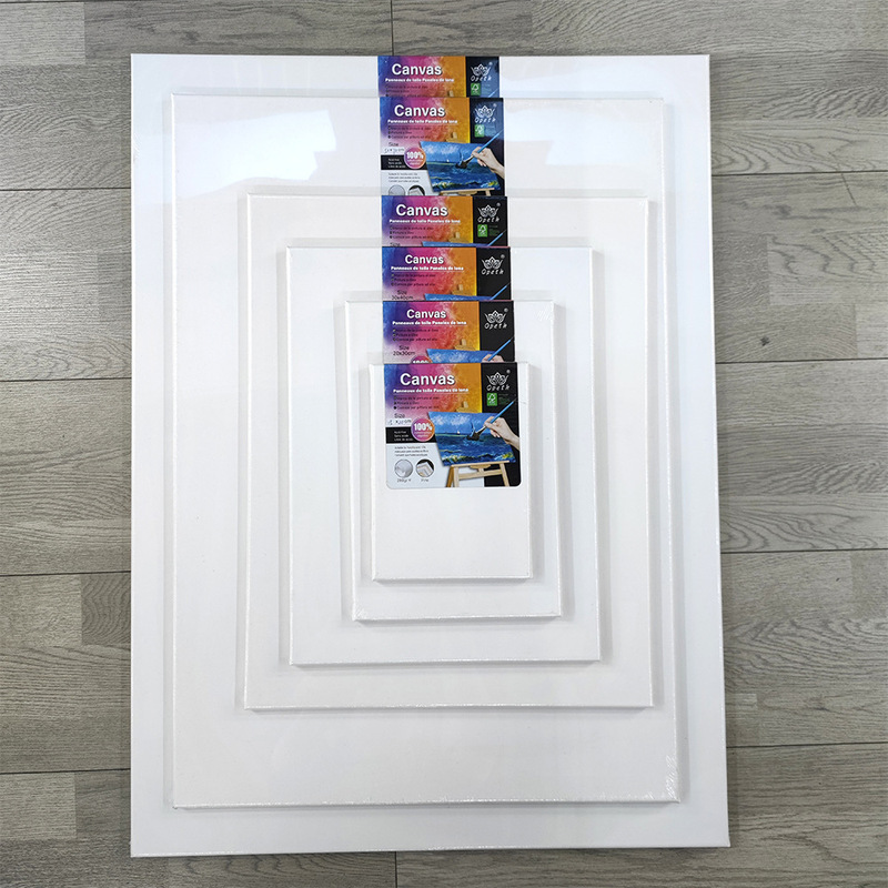 Cross-Border Supply of Solid Wood Oil Painting Frames, Pure Cotton Square and Round Blank Canvases, Export Decorative Paintings, Source Factory Wholesale