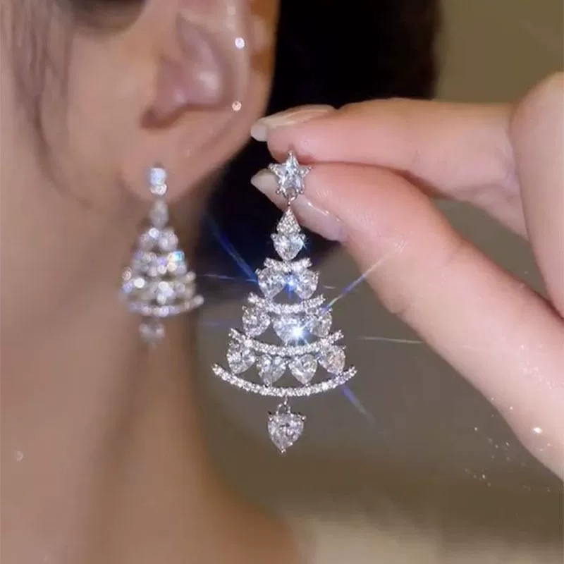 Серьги, универсальная серебряная игла, коллекция 2023 года, образец серебро 925, стиль высокого качества