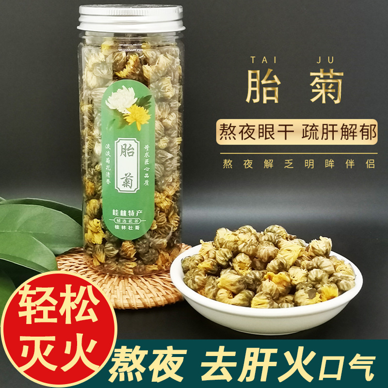 Authentic Chrysanthemum, Dried Chrysanthemum, Large Chrysanthemum Tea, Herbal Tea, Health-Preserving Scented Tea, Non-Golden Silk Royal Chrysanthemum Tribute Honeysuckle Tea