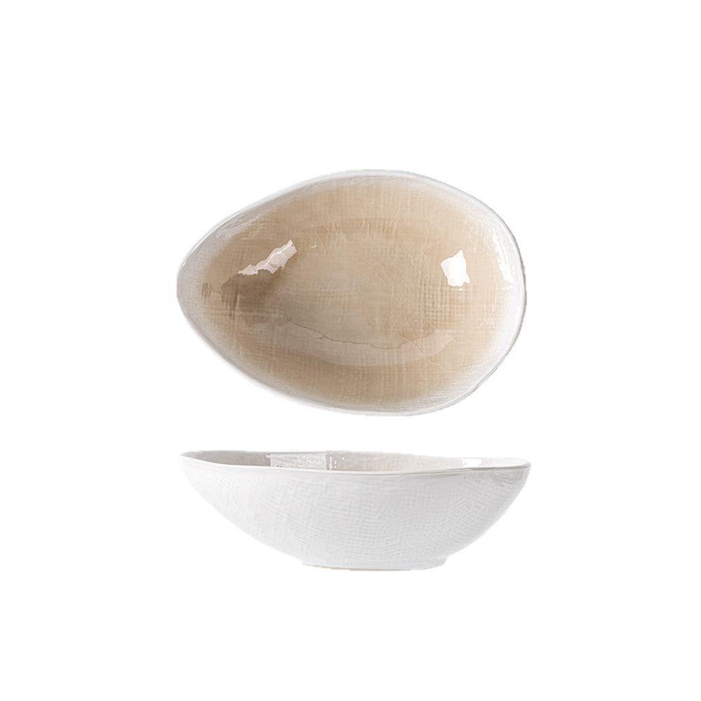 Pocos modelos ~ grieta de hielo tazón de forma especial tazón de verduras tazón de ensalada de frutas para el hogar tazón de plato frío tazón de fideos tazón de cerámica al por mayor