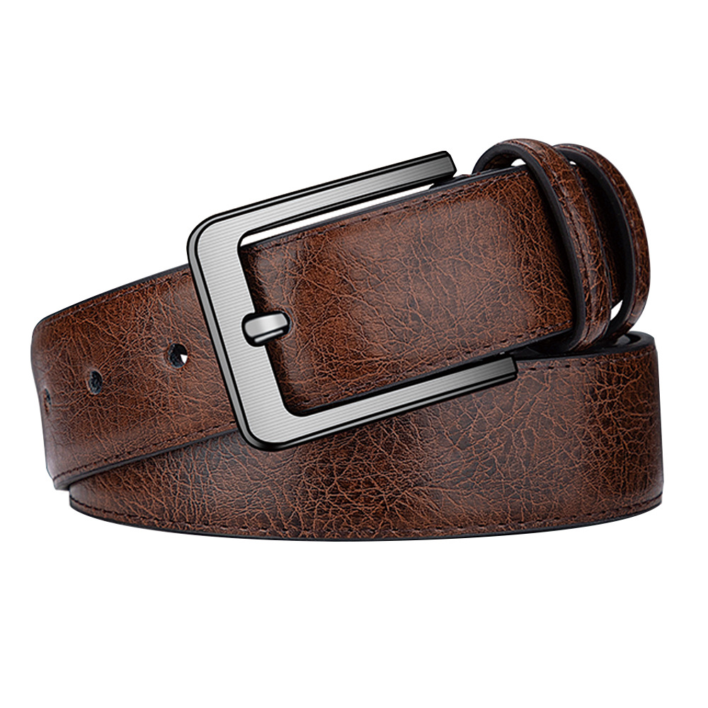 cinturón de hombre cinturón de aguja cinturón de cuero de vaca cinturón de negocios cinturón de cuero pu cinturón al por mayor [enviar perforador]