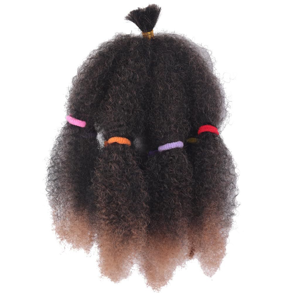 Peruca Caterpillar Afro kinky twist crochet trenzas de cabello Africano trenzas sucias 10