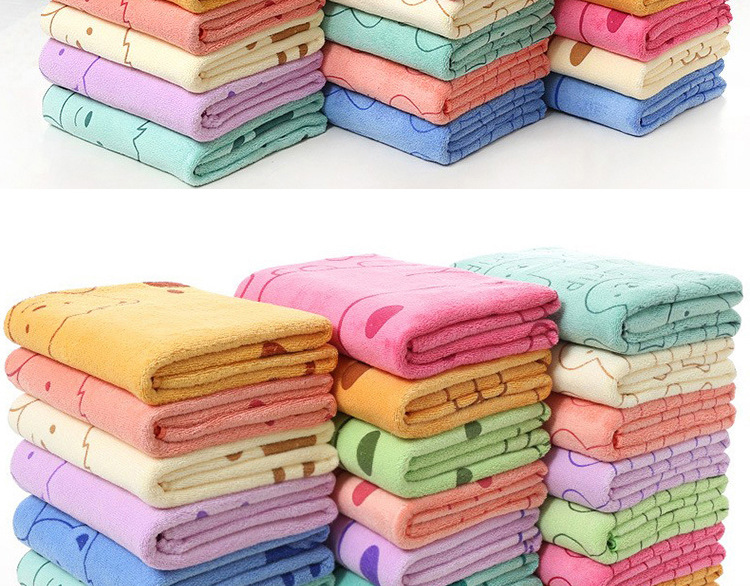 Kopalna brisača iz ultra finih vlaken, brisača za na plažo, ki absorbira vodo, potiskana risana zajčja glava, brisača za odrasle, mehka in brez dlak_voghion.com