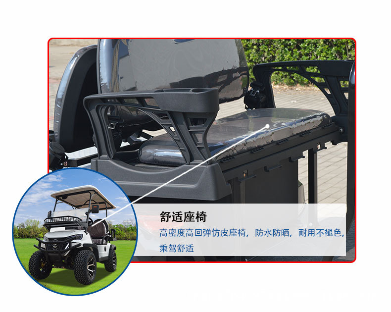 Golf Cart Sightseeing Car New 6-seater Electric Four-wheel Scenic Resort Tour Car Court Car Ferry Beach