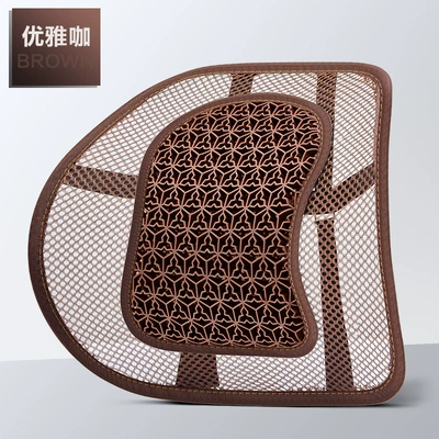 Breathable Ventilated Seat Cushion Summer – Cool pad - 3d-mesh-gel-lumbar-support-coffee-color