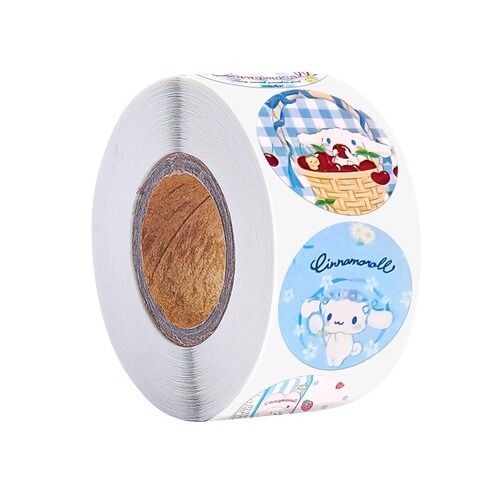 Cute Sanrio Stickers Phone Decoration Cartoon Small Pattern KT Cat My Melody Cinnamoroll Sealing Stickers Reward Stickers