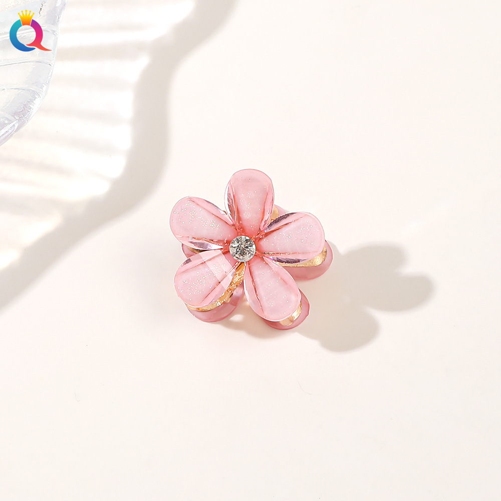 Qiyue small fresh metal flower small grab clip broken hair Pearl small clip female bangs clip side clip hair accessories wholesale_voghion.com