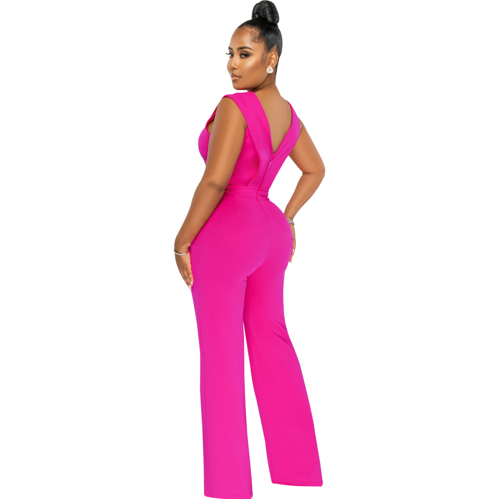Women's Casual Daily Bodysuits Casual Streetwear Geometric Full Length Jumpsuits display picture 13