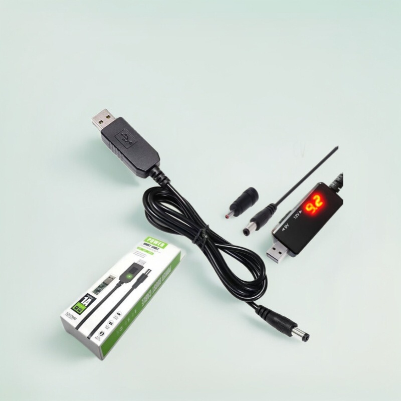 9V12V USB Boost Circuit Router Adapter Suitable for Tmall Genie Cube Speaker Power Bank Power Cable Dc