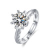 Elite wedding ring for beloved, classic jewelry, one carat, wholesale