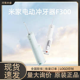 小.米小.米电动冲牙器F300便携手持式散射脉冲水牙线牙齿清洁器成