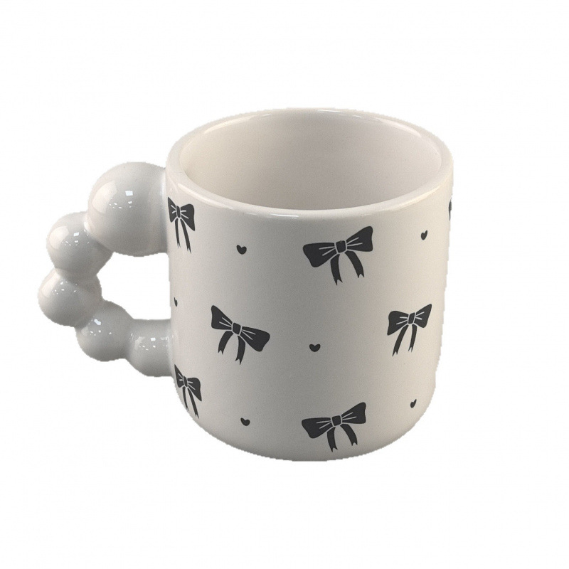 Taza de cerámica creativa taza de desayuno de arco taza de café de oficina taza de agua taza de pareja