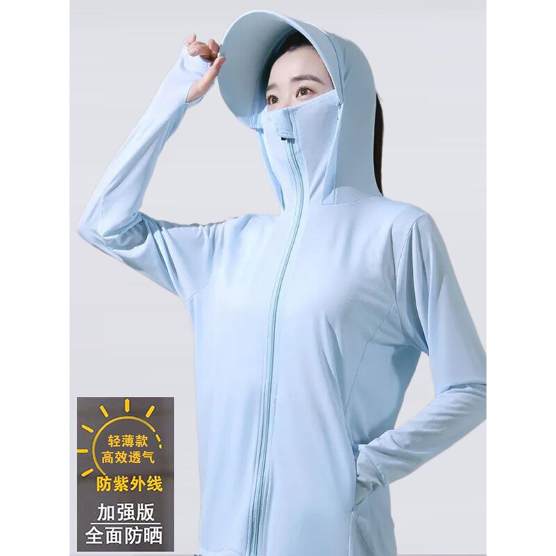 Ice Silk Sun Protection Clothing for Women, Summer 2026 New Thin Uv Protection Jacket, Versatile Breathable Cycling Sun Protection Cardigan