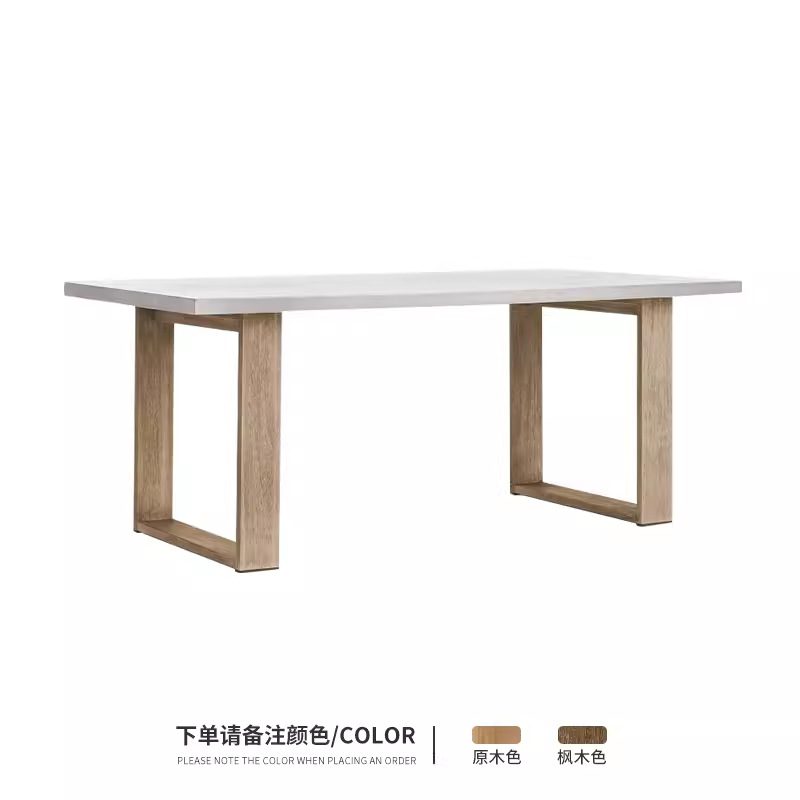 Mesa y silla de teca al aire libre jardín al aire libre patio ocio madera maciza impermeable y protector solar nórdico silla de ratana muebles combinados