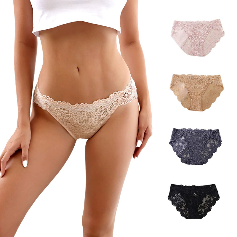 Сатиновая кружевная underwear для бедер, дышащая комфортная посадка, множество цветов, от S до XL