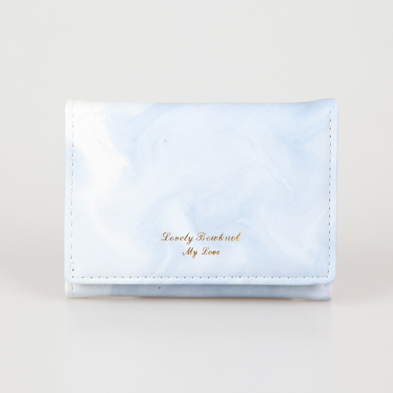 2024 nueva billetera de mujer pequeña corta y exquisita mini bolsa de tarjeta de identificación de estudiante tinta degradada de sentido avanzado