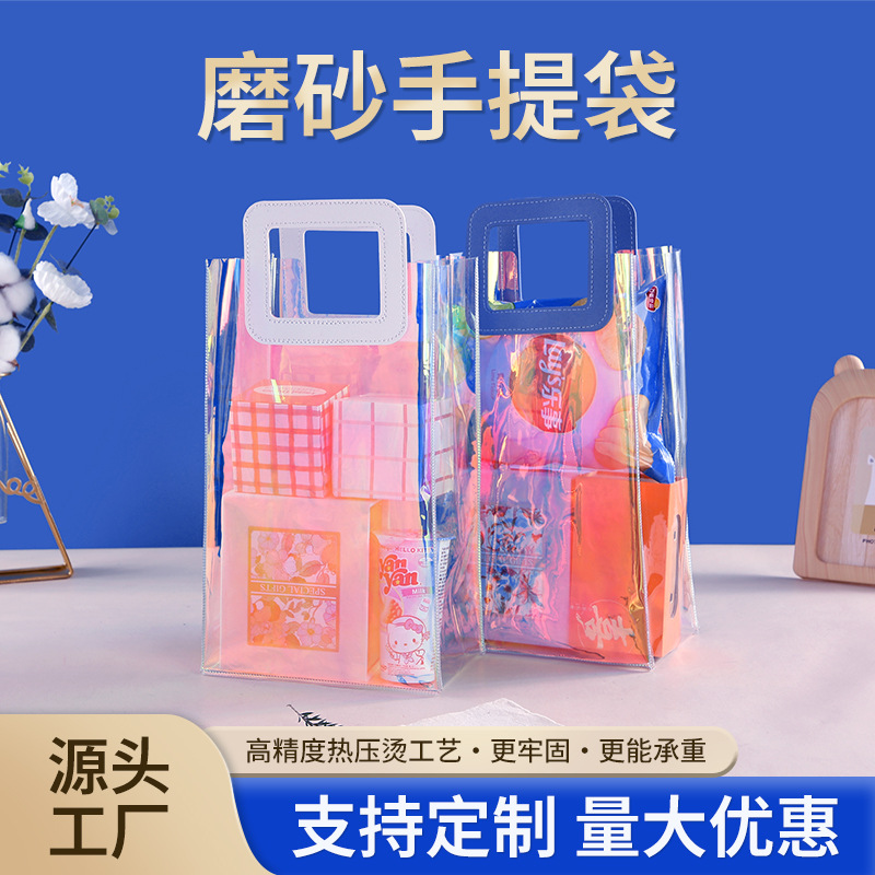 Bolsa de Mano Transparente de PVC, para Regalo o Dulces de Boda