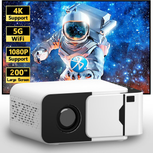 Direct selling cross-border office projector wireless bedroom projector 4K ultra-clear game machine automatic correction 1080P