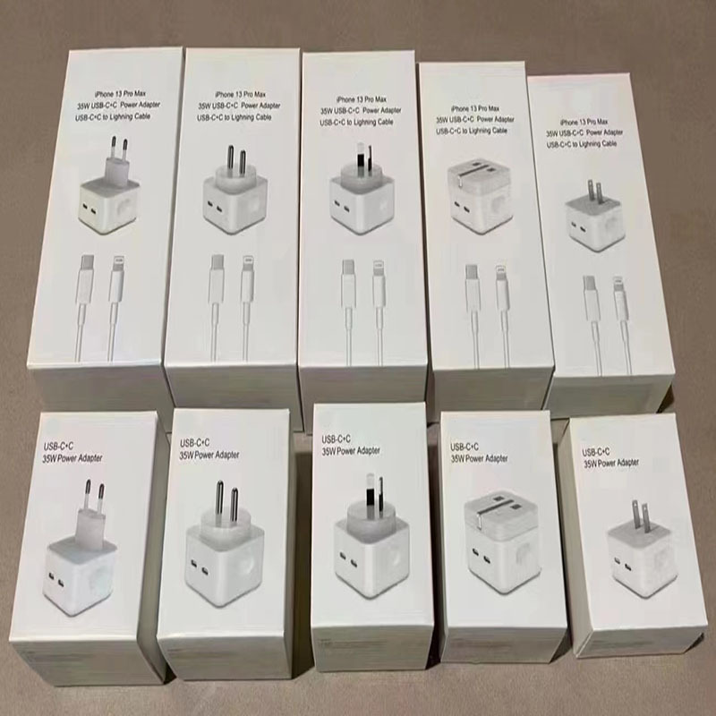 Apple PD35W 充電器 pd 高速充電ケーブル 35 ワットデュアル C ポート高速充電米国標準英国標準欧州標準充電器に適しています|undefined
