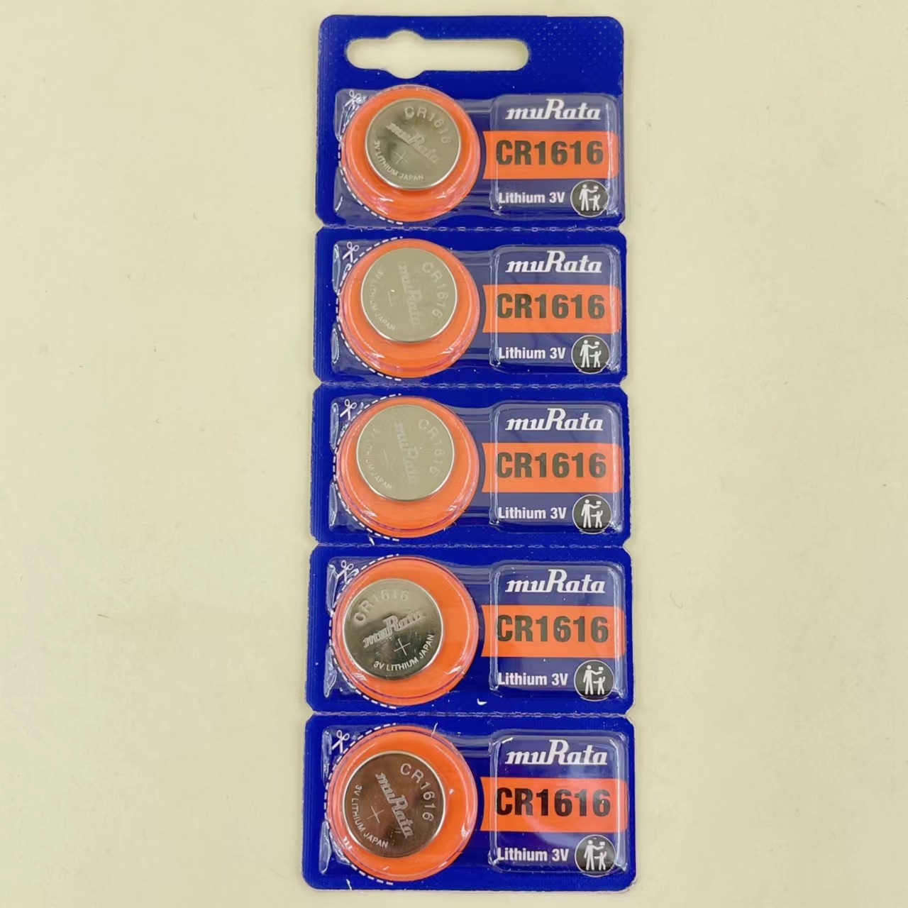 muRataCR1616电池村田 3V纽扣电子 遥控器体重秤纽扣电池1616