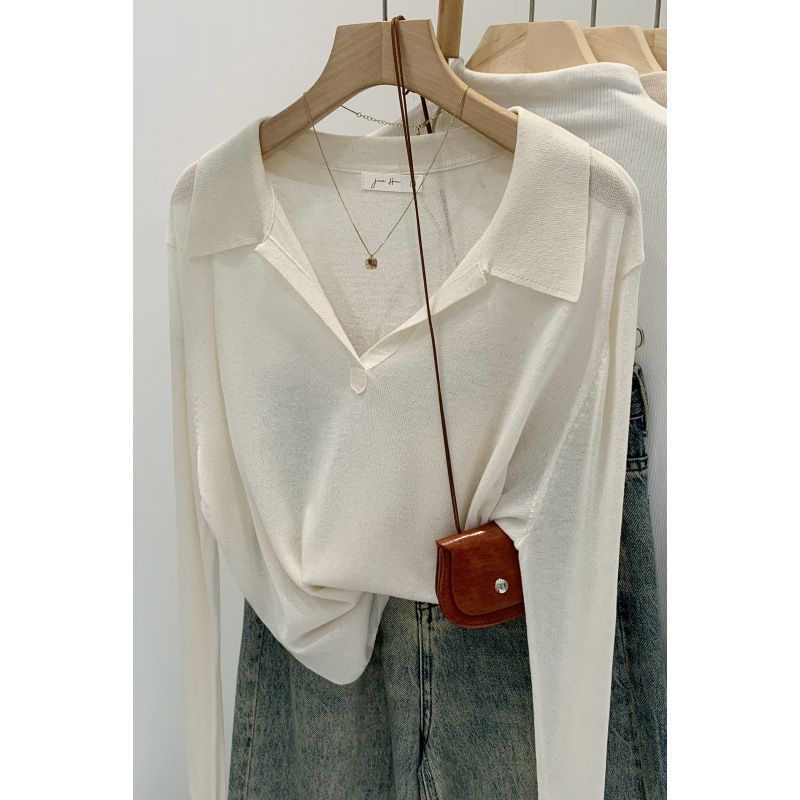 Brand Wholesale Lyocell Tencel Linen Thin Sun Protection Blouse Long-Sleeved T-Shirt Women's Summer 2025 New Loose Clothing