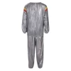 Striped silver gray gray