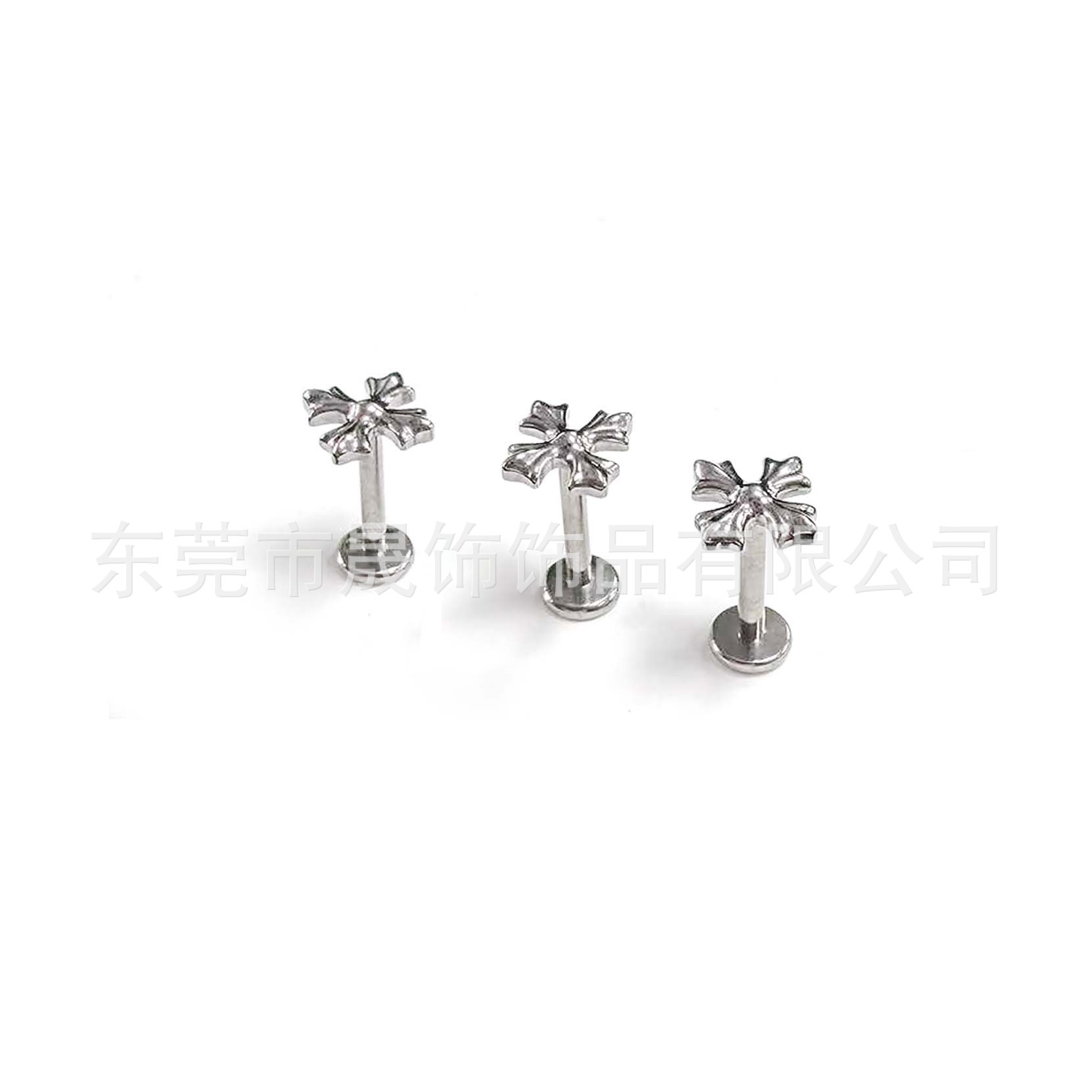 F136 Titanium 朋克风克罗 Heart Cross Ear Stud Labret Stud G23 Implant Grade Titanium 人体 Piercing Jewelry Accessories 头