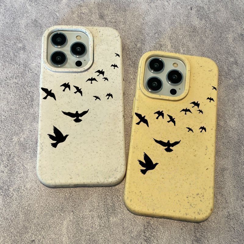 Shadow Pigeon iPhone16Plus Phone Case for Apple 15promax Drop-Resistant 14 Soft 13 Couples Drop-Resistant