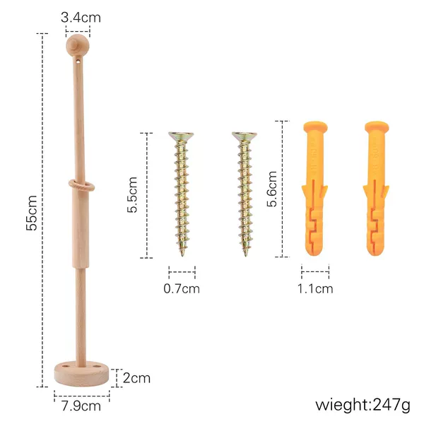 Wall crib toy, tubing, upgraded version