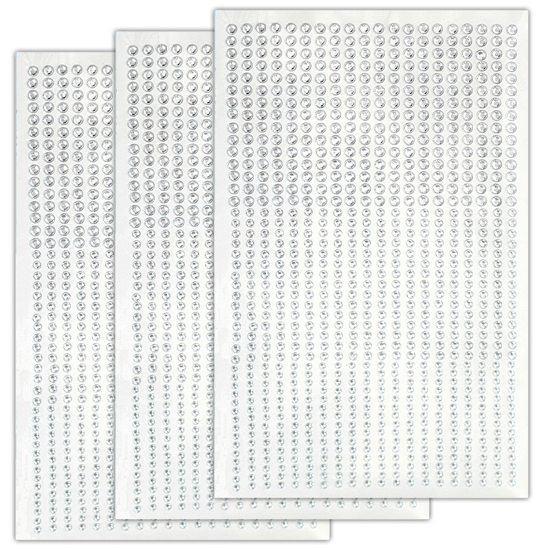Cross-Border Amazon Diamond Stickers New Model 345mm 900 White Diamond Stickers Face Jewelry Children's Face Stage Makeup Stickers Nail Art