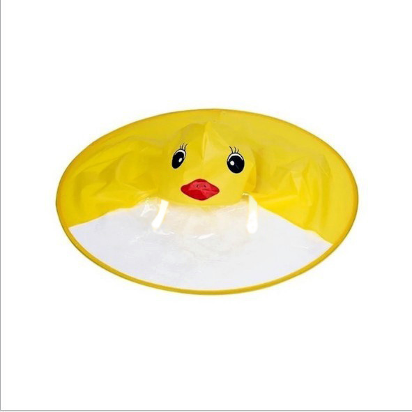 Impermeable Infantil con Diseño de OVNI, Capa de Pato Amarillo, Poncho de Dibujos Animados, Gorro Impermeable para Niños de Jardín de Infancia, Venta al por Mayor Transfronteriza