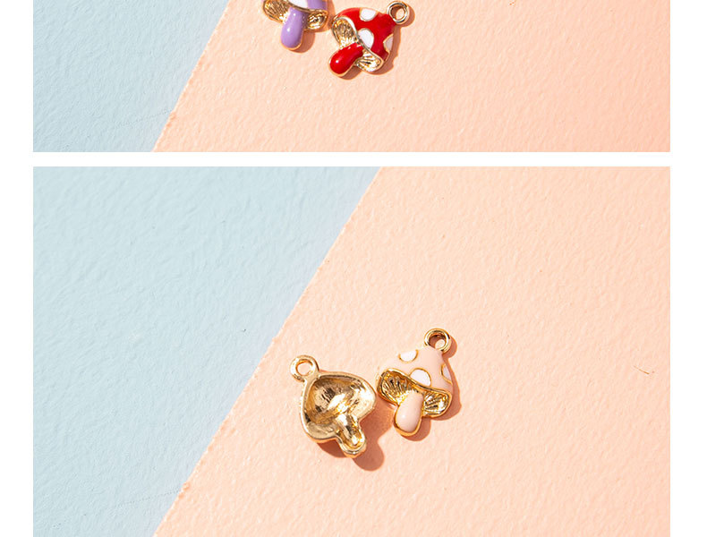 Pendant Jewelry Making Type 10 PCS/Package Alloy Mushroom Pendant