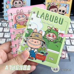 卡通新款拉布布A7线圈本可爱便携记事本小学生活页手账本文具批发