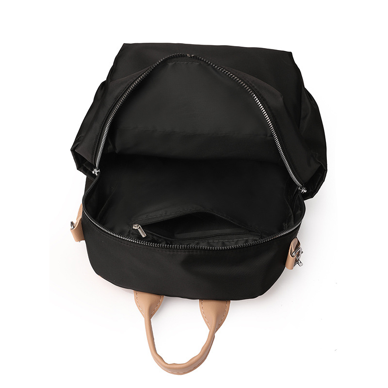 Bolsos mujer 2023 nueva mochila casual para mujer de nailon tendencia de moda mochila de viaje de color de contraste multifuncional