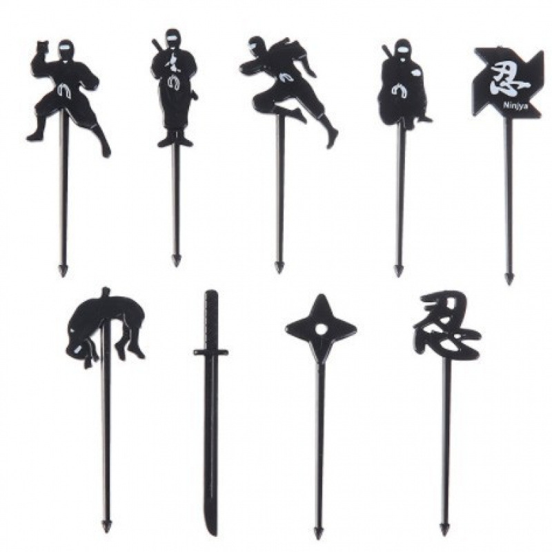 Japón hogar dibujos animados horquilla de fruta creativa para niños animales lindos horquilla de fruta de plástico set Bento stick