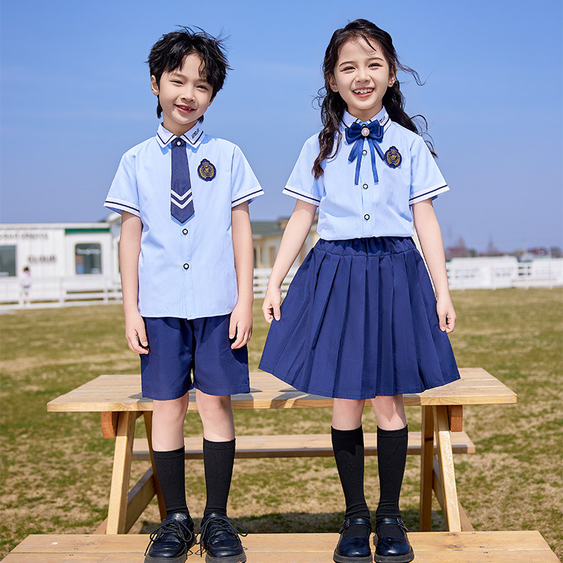 Primary school students' English-style summer children's class uniforms for hosting the June 1st Children's Day new kindergarten children's performance school uniforms