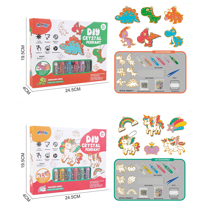 Juego de Pintura de Cristal DIY sin Horno para Niños de Plástico para Manualidades image 3