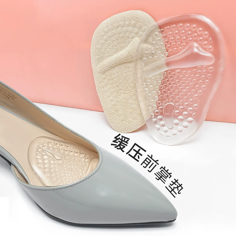 В наличии Оптовая обувь на высоком каблуке Нескользящая подушка Передняя стопа износостойкая Подушка Половинный размер подушечка Женская передняя ладонь обувь на высоком каблуке Передняя ладонь