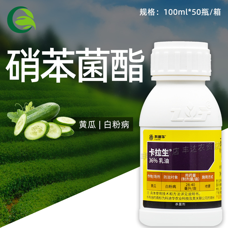 科迪华卡拉生 36%硝苯菌脂乳油黄瓜预防治疗铲除白粉病农药杀菌剂