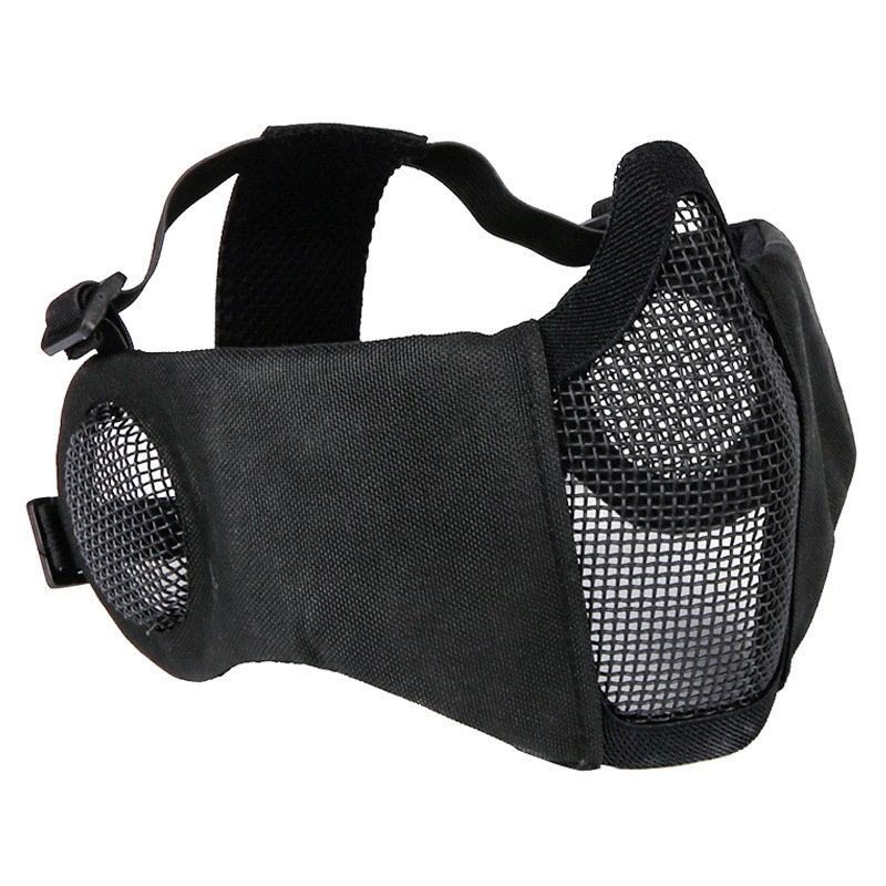 Cross-Border Amazon V14 Steel Wire Mask, Field Battle Iron Mesh Mask, Half-Face Steel Wire Mesh Protective Mask for Real-Life Cs