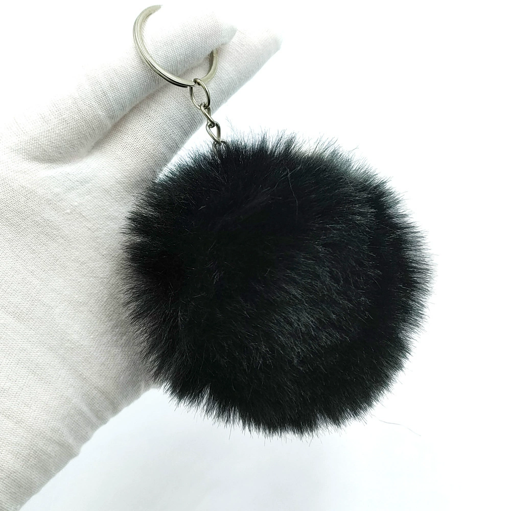 Multicoloured puffer ball, keychain with accessories, (Physicals), 8cm, DIY